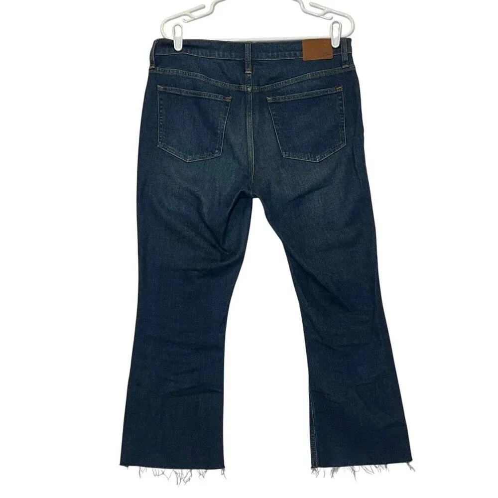 J. Crew women’s Jeans Billi Demi Boot Crop Size 29 Mid Rise Blue Kicked Leg